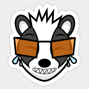 Laughing Badger Æmber Sticker